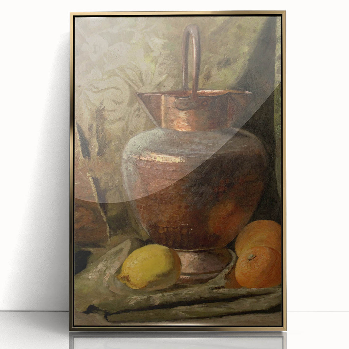 Vintage Copper Still Life Art – Classic Rustic Kitchen Wall Print