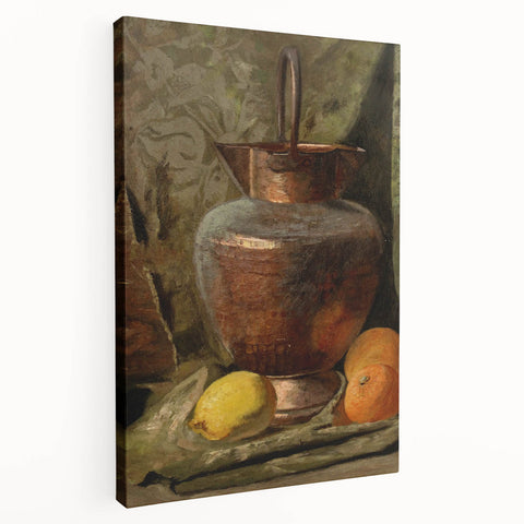 Vintage Copper Still Life Art – Classic Rustic Kitchen Wall Print