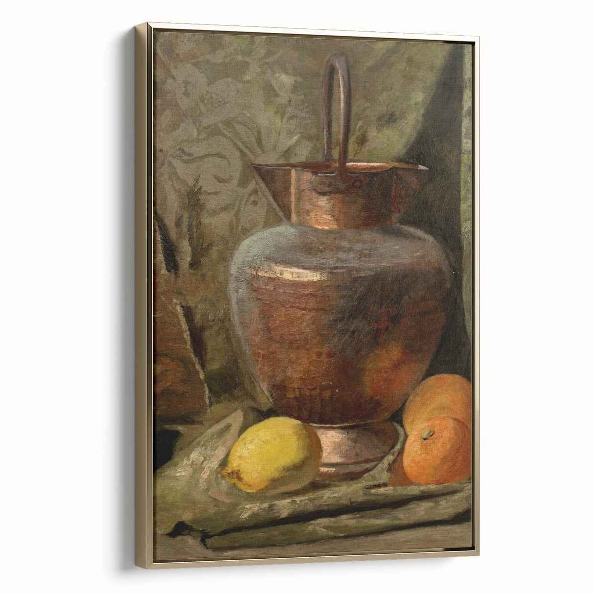 Vintage Copper Still Life Art – Classic Rustic Kitchen Wall Print