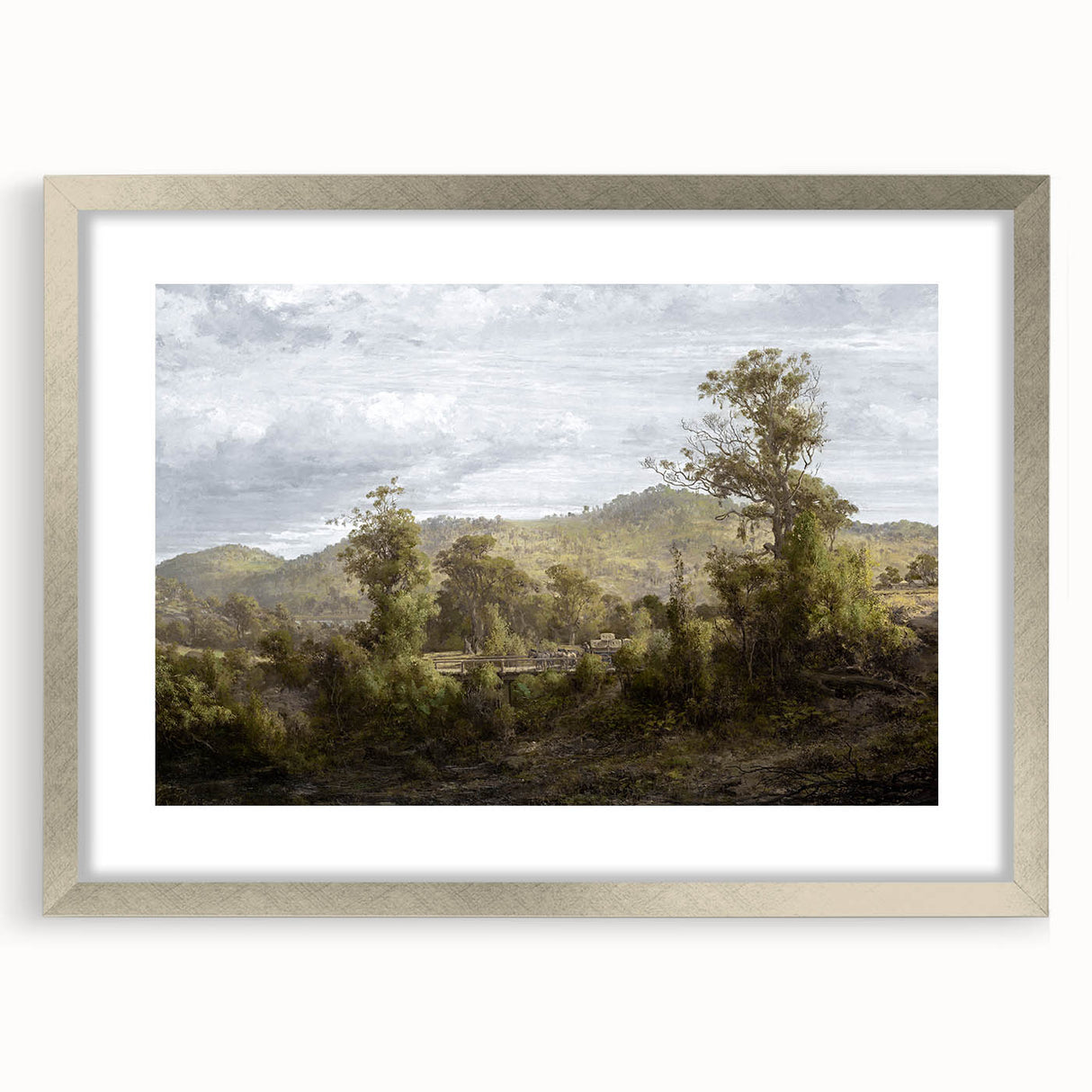 Vintage Landscape Art - Historic Scenic Countryside Canvas Print
