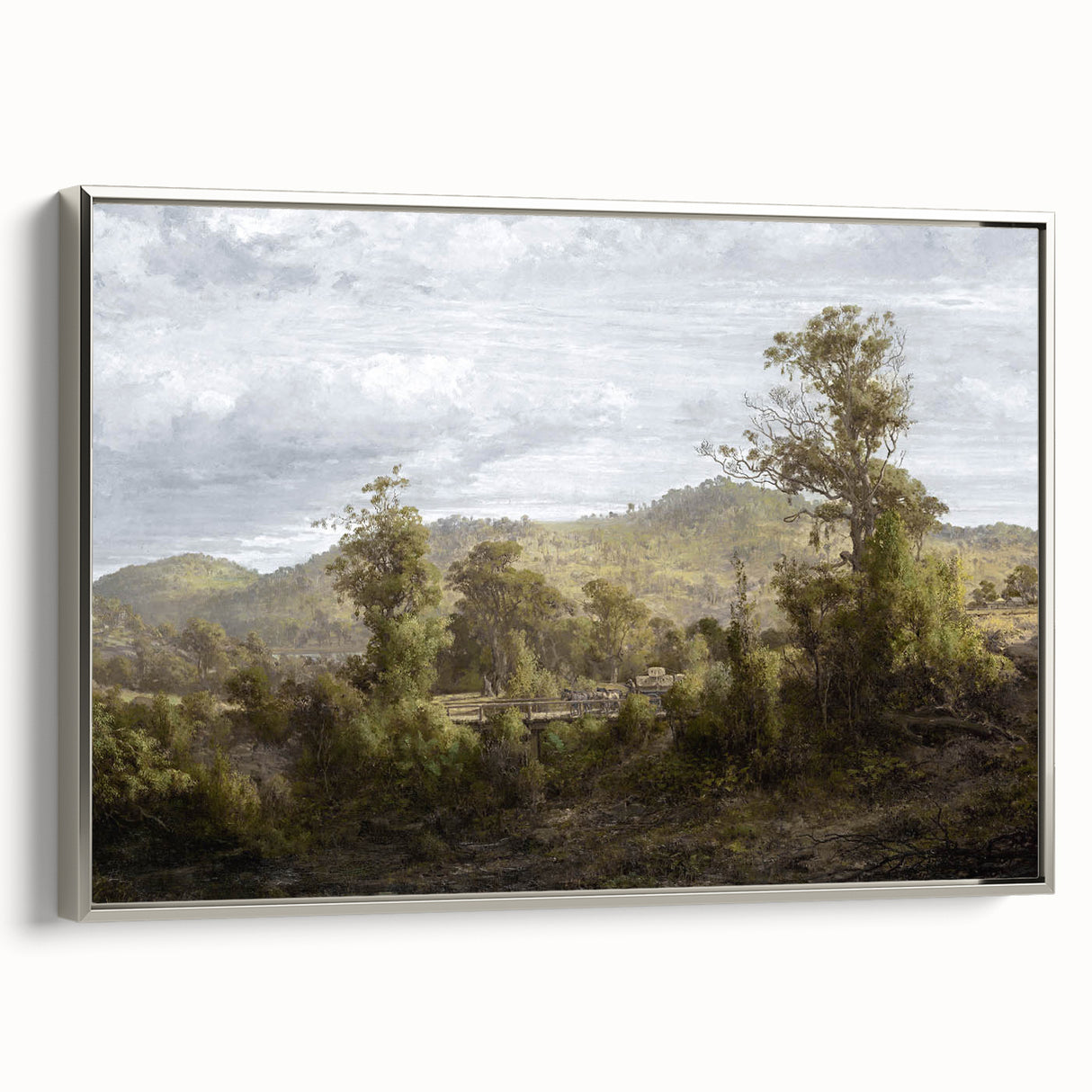 Vintage Landscape Art - Historic Scenic Countryside Canvas Print