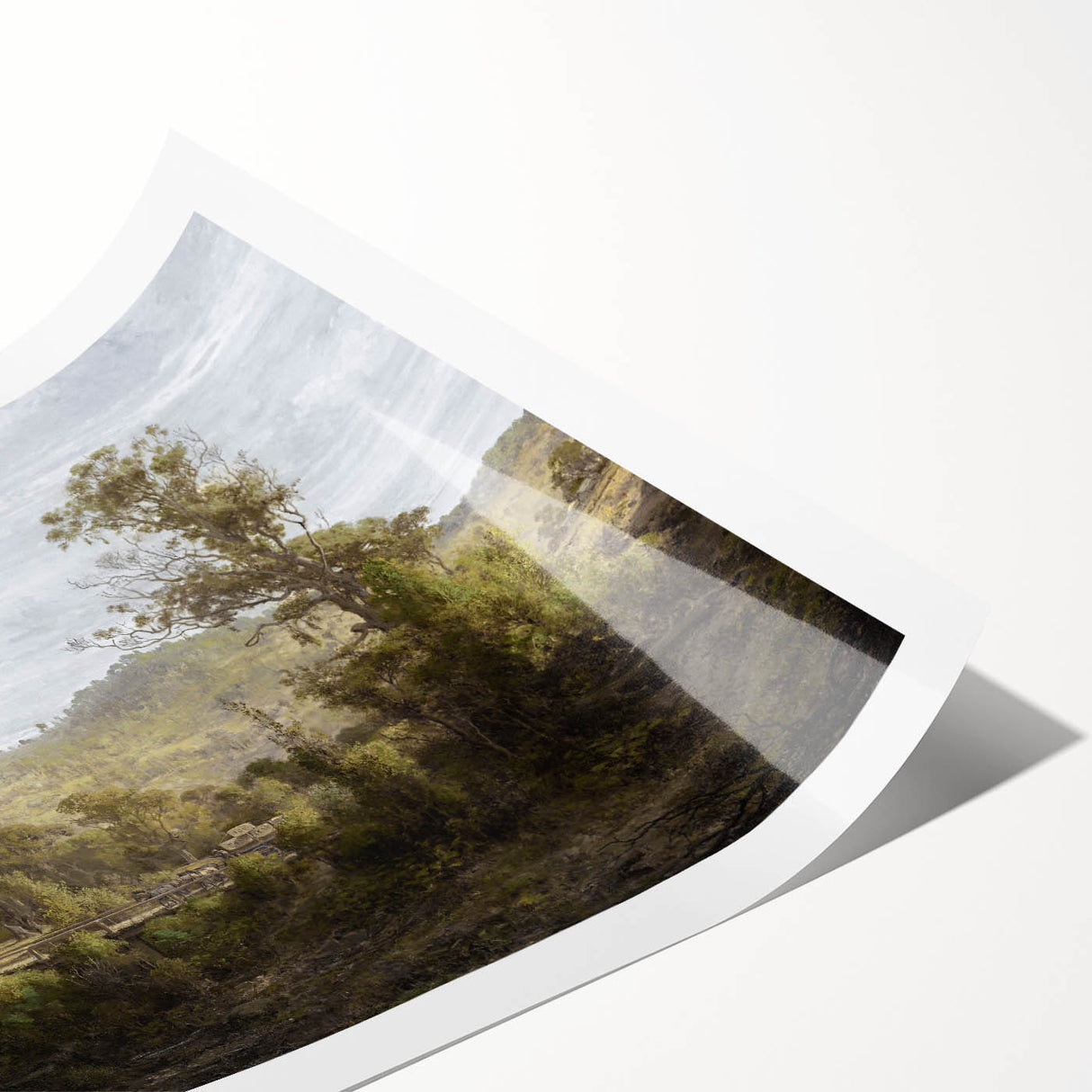 Vintage Landscape Art - Historic Scenic Countryside Canvas Print