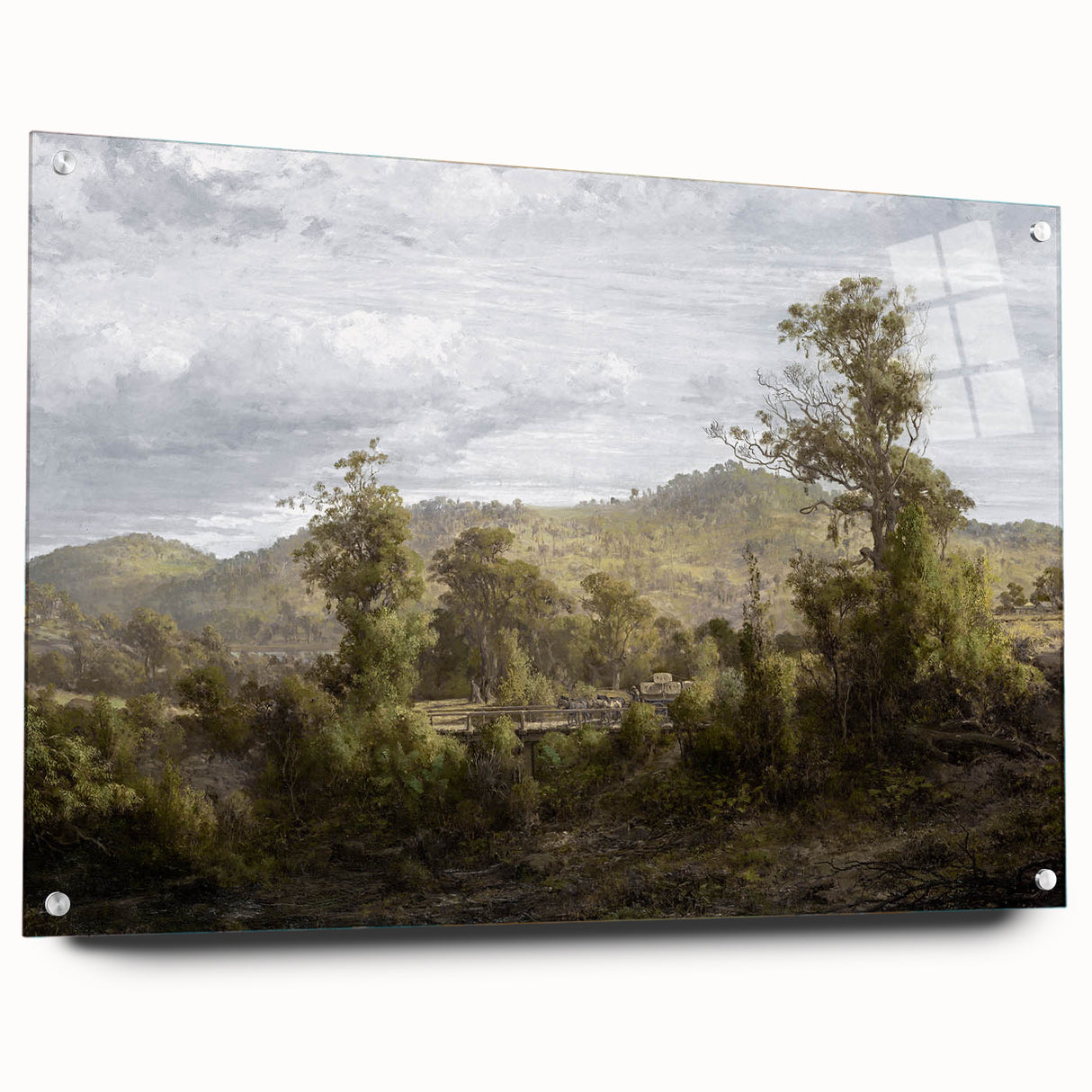 Vintage Landscape Art - Historic Scenic Countryside Canvas Print