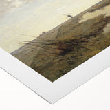 Vintage Landscape Art - Tranquil Countryside Windmill Canvas Print