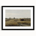 Vintage Landscape Art - Rural Countryside Harvest Canvas Print