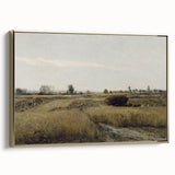 Vintage Landscape Art - Rural Countryside Harvest Canvas Print