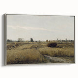 Vintage Landscape Art - Rural Countryside Harvest Canvas Print