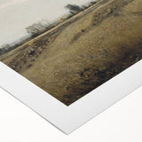 Vintage Landscape Art - Rural Countryside Harvest Canvas Print