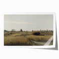 Vintage Landscape Art - Rural Countryside Harvest Canvas Print