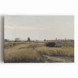 Vintage Landscape Art - Rural Countryside Harvest Canvas Print