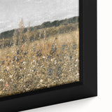 Vintage Landscape Art - Wildflower Meadow with Country House Print