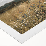 Vintage Landscape Art - Wildflower Meadow with Country House Print