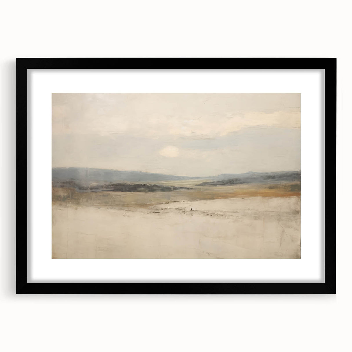 Vintage Landscape Art – Serene Horizon with Rolling Hills – Antique Nature Wall Art