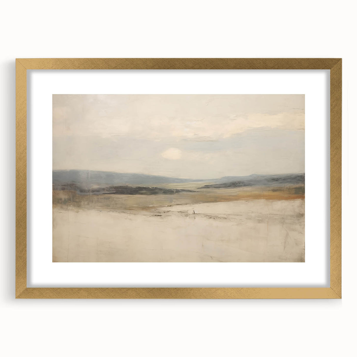 Vintage Landscape Art – Serene Horizon with Rolling Hills – Antique Nature Wall Art