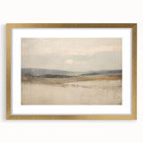 Vintage Landscape Art – Serene Horizon with Rolling Hills – Antique Nature Wall Art