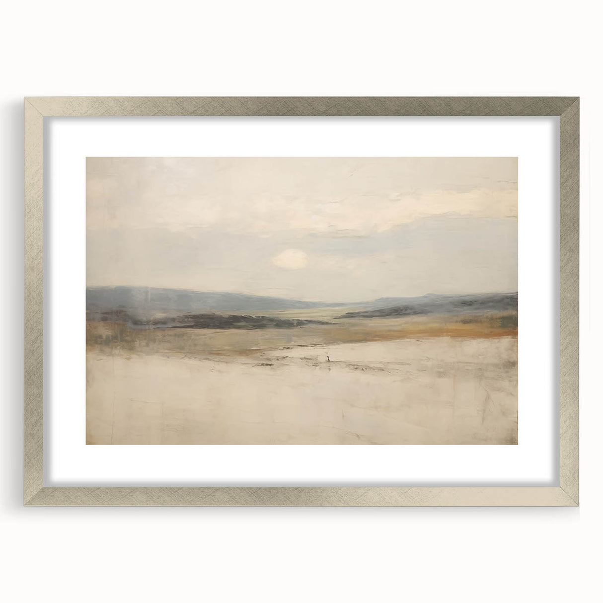 Vintage Landscape Art – Serene Horizon with Rolling Hills – Antique Nature Wall Art