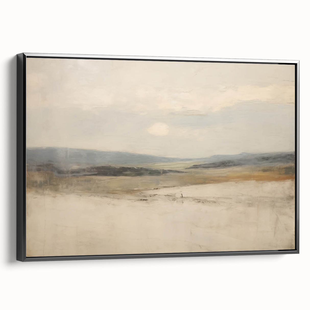 Vintage Landscape Art – Serene Horizon with Rolling Hills – Antique Nature Wall Art