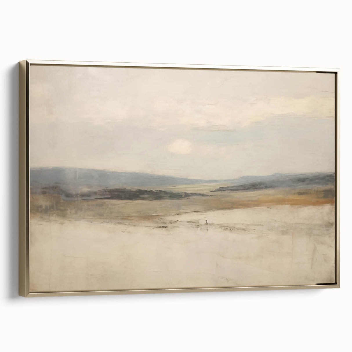 Vintage Landscape Art – Serene Horizon with Rolling Hills – Antique Nature Wall Art