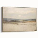 Vintage Landscape Art – Serene Horizon with Rolling Hills – Antique Nature Wall Art