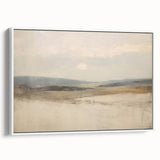 Vintage Landscape Art – Serene Horizon with Rolling Hills – Antique Nature Wall Art