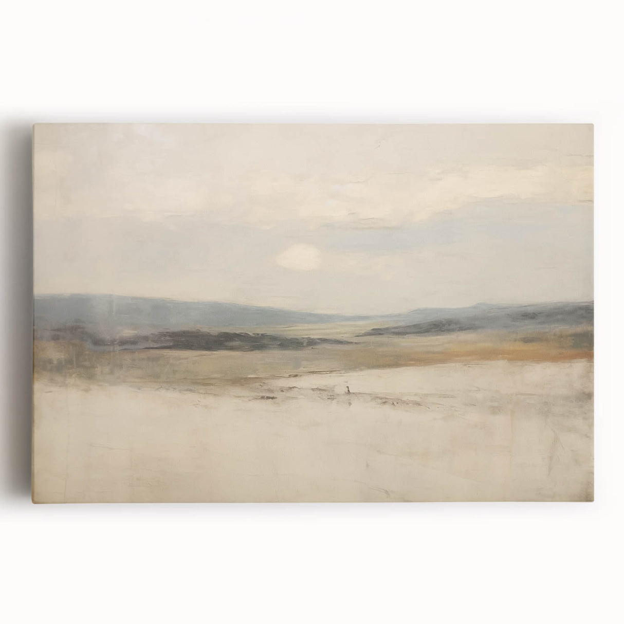 Vintage Landscape Art – Serene Horizon with Rolling Hills – Antique Nature Wall Art