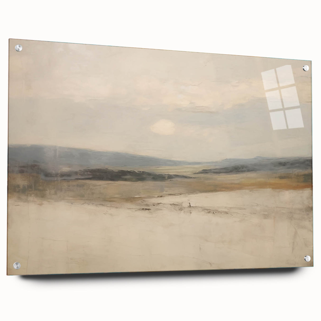 Vintage Landscape Art – Serene Horizon with Rolling Hills – Antique Nature Wall Art