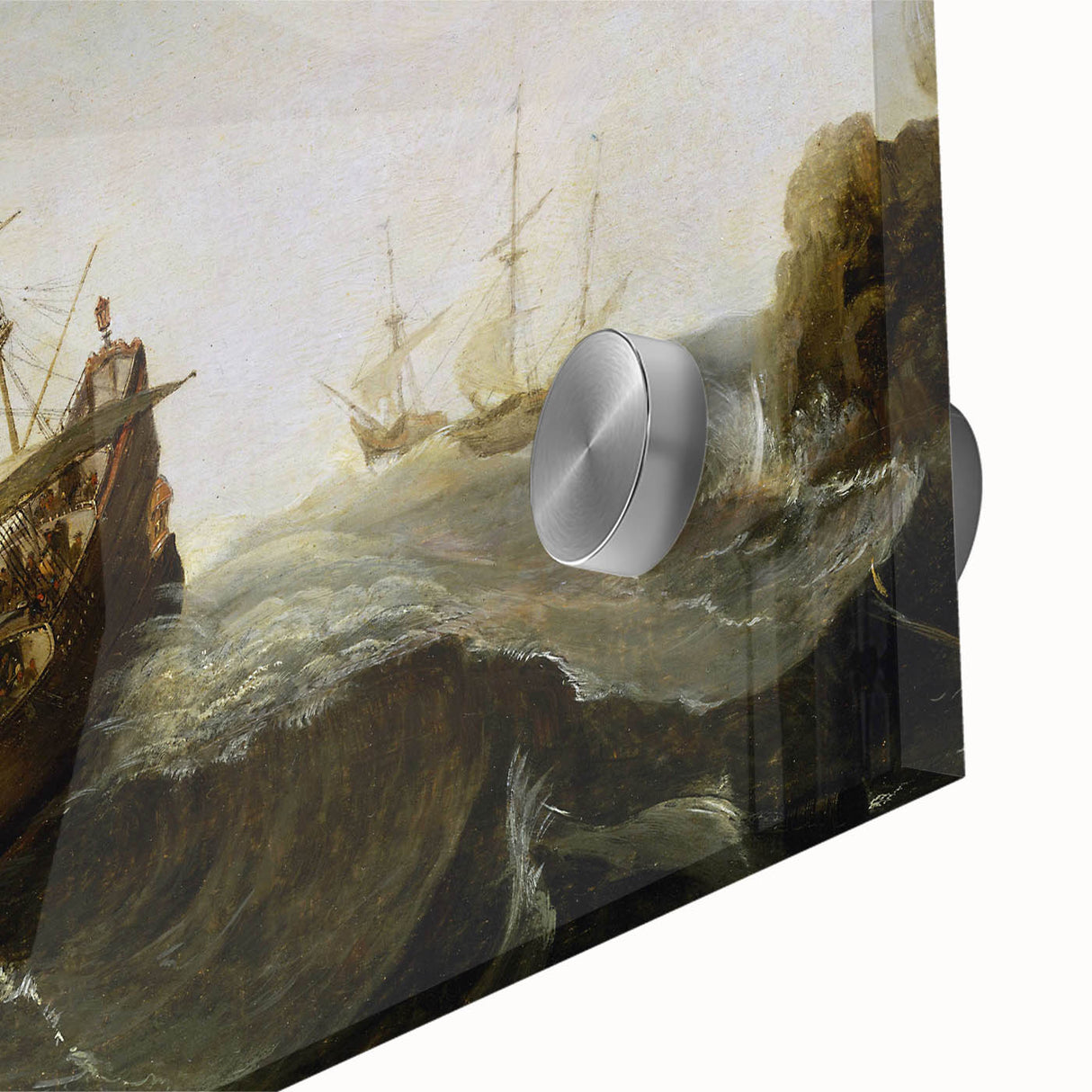 Vintage Seascape Art - Historic Ocean Waves Canvas