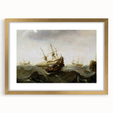 Vintage Seascape Art - Historic Ocean Waves Canvas