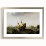 Vintage Seascape Art - Historic Ocean Waves Canvas