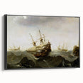 Vintage Seascape Art - Historic Ocean Waves Canvas