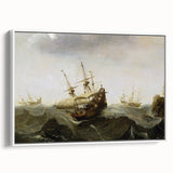 Vintage Seascape Art - Historic Ocean Waves Canvas