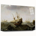 Vintage Seascape Art - Historic Ocean Waves Canvas