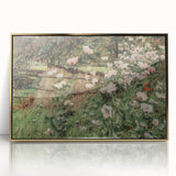 Vintage Poppy Field Art - Antique Floral Landscape Canvas