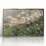 Vintage Poppy Field Art - Antique Floral Landscape Canvas