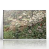 Vintage Poppy Field Art - Antique Floral Landscape Canvas