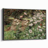 Vintage Poppy Field Art - Antique Floral Landscape Canvas
