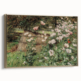 Vintage Poppy Field Art - Antique Floral Landscape Canvas