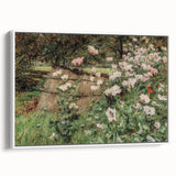 Vintage Poppy Field Art - Antique Floral Landscape Canvas