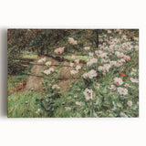 Vintage Poppy Field Art - Antique Floral Landscape Canvas