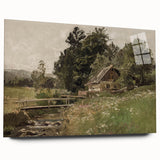 Vintage Countryside Landscape Art - Antique Rural Scene Canvas
