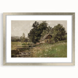 Vintage Countryside Landscape Art - Antique Rural Scene Canvas