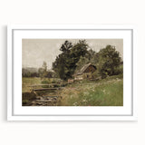 Vintage Countryside Landscape Art - Antique Rural Scene Canvas