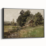 Vintage Countryside Landscape Art - Antique Rural Scene Canvas