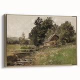 Vintage Countryside Landscape Art - Antique Rural Scene Canvas