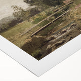 Vintage Countryside Landscape Art - Antique Rural Scene Canvas