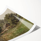 Vintage Countryside Landscape Art - Antique Rural Scene Canvas