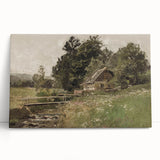 Vintage Countryside Landscape Art - Antique Rural Scene Canvas