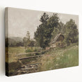 Vintage Countryside Landscape Art - Antique Rural Scene Canvas