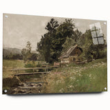 Vintage Countryside Landscape Art - Antique Rural Scene Canvas