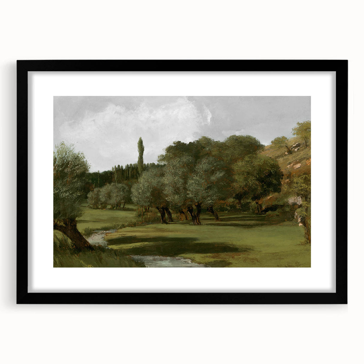 Vintage Olive Tree Art - Rustic Countryside Canvas